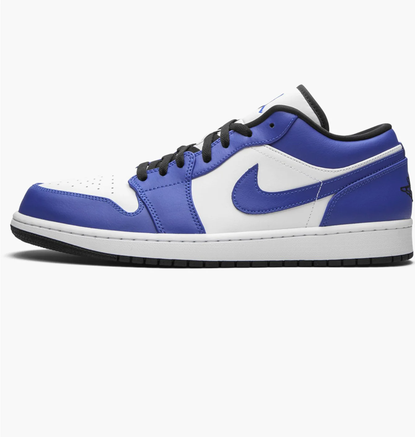 Кросівки чоловічі Air Jordan 1 Low White/Blue 553558-124
