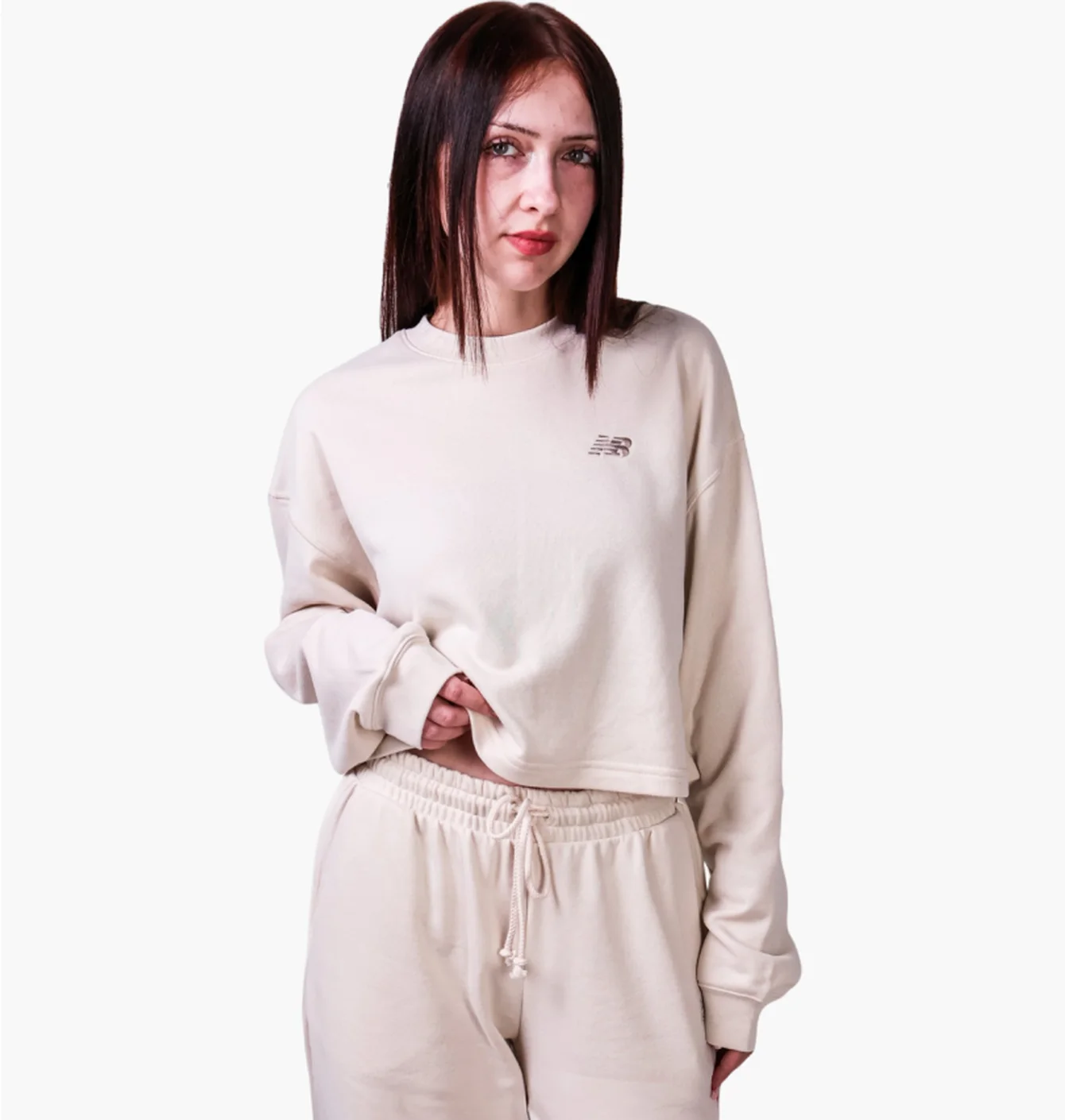 Світшот жіночий New Balance Coastal Fleece Beige WT51514LIN