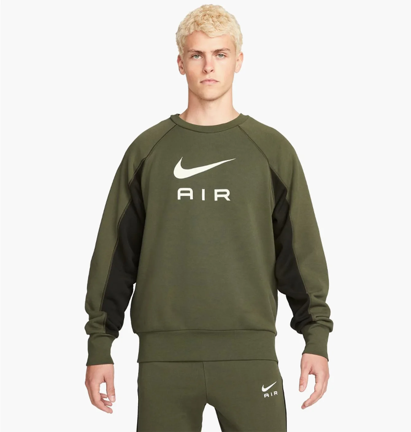 Світшот чоловічий Nike M Nsw Air Ft Crew Olive DQ4205-222