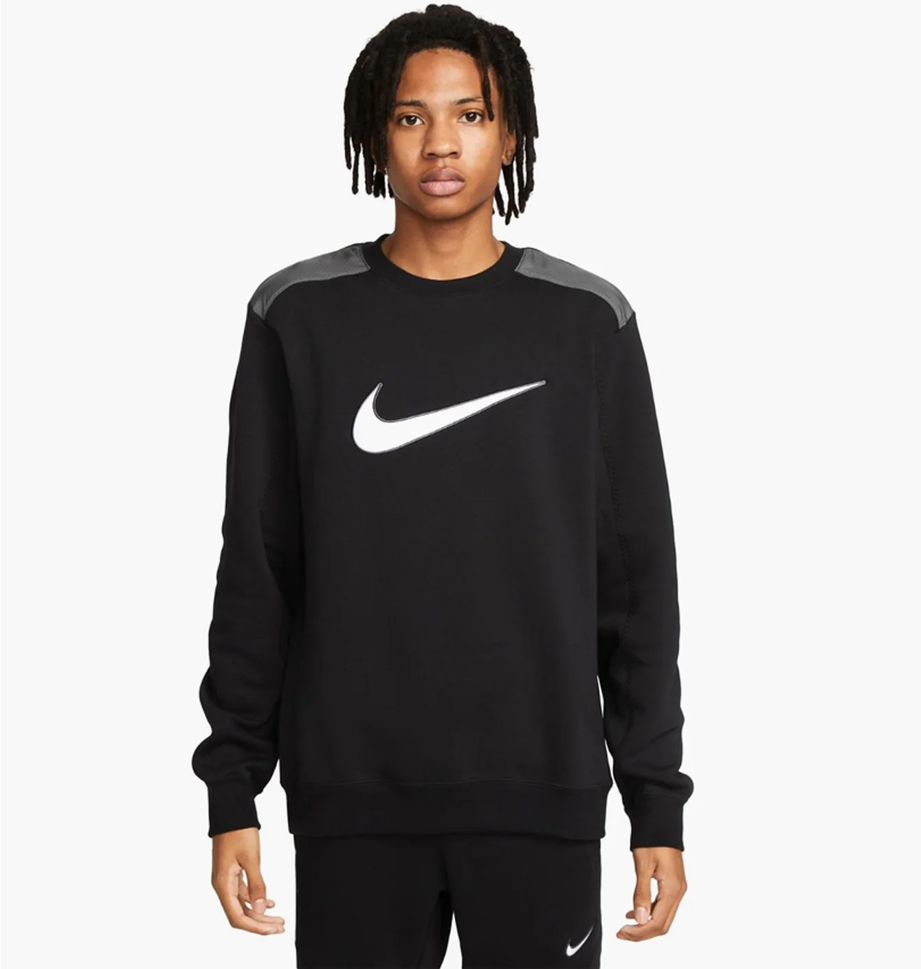 Світшот чоловічий Nike M Nsw Sp Flc Crew Bb Black FN0245-010