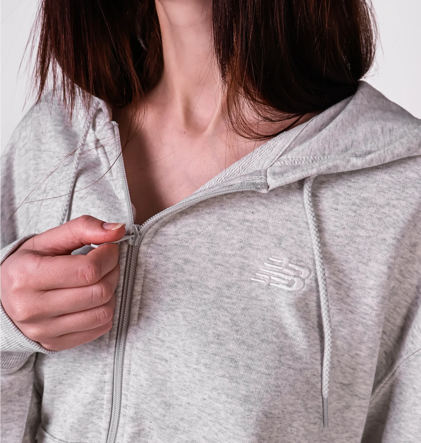 Толстовка жіноча New Balance Full-Zip White WJ41501AHH