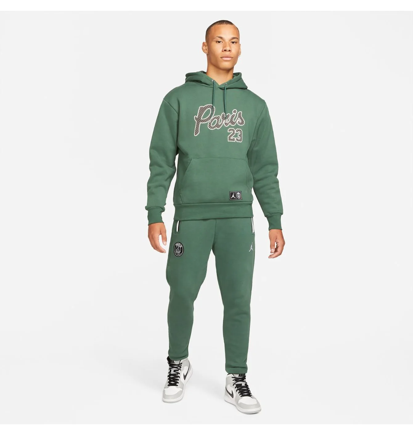 Худі чоловіче Air Jordan Paris Saint-Germain Statement Fleece Pullover Green DB6496-333