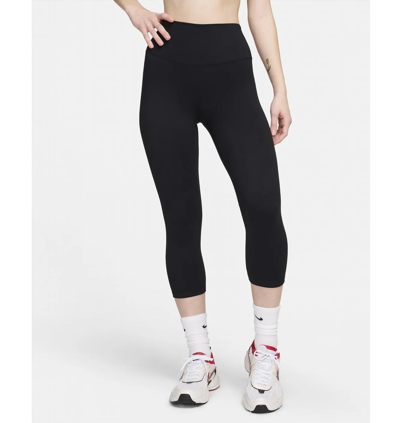 Легінси жіночі Nike One High-Waisted Crop Leggings Black FN3236-010