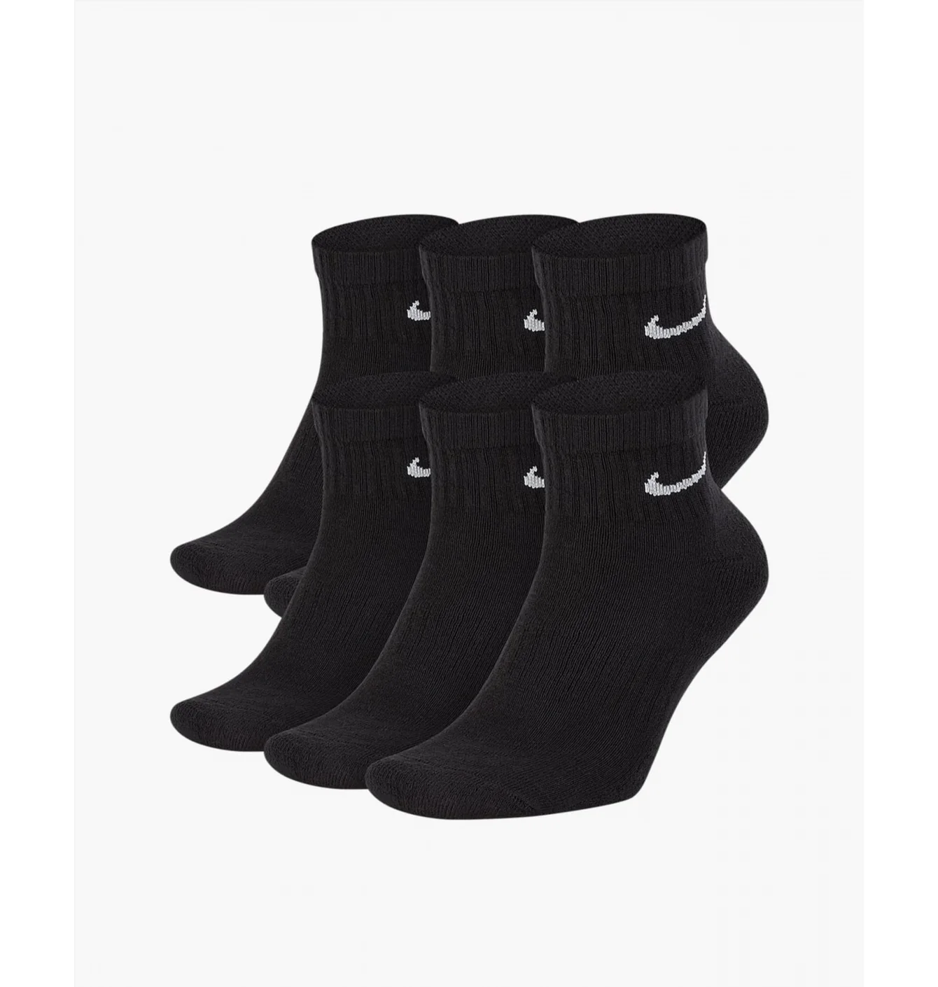 Шкарпетки унісекс Nike U Nk Everyday Cush Ankl Black (6 пар) SX7669-010