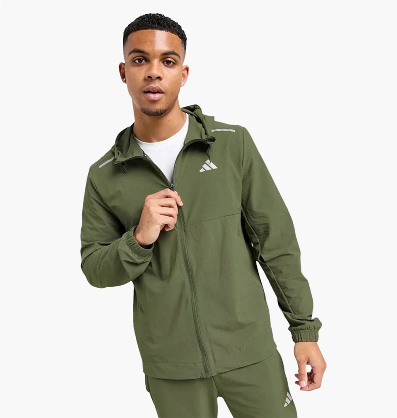 Куртка чоловіча Adidas Tech Woven Full Zip Jacket Olive JY0549