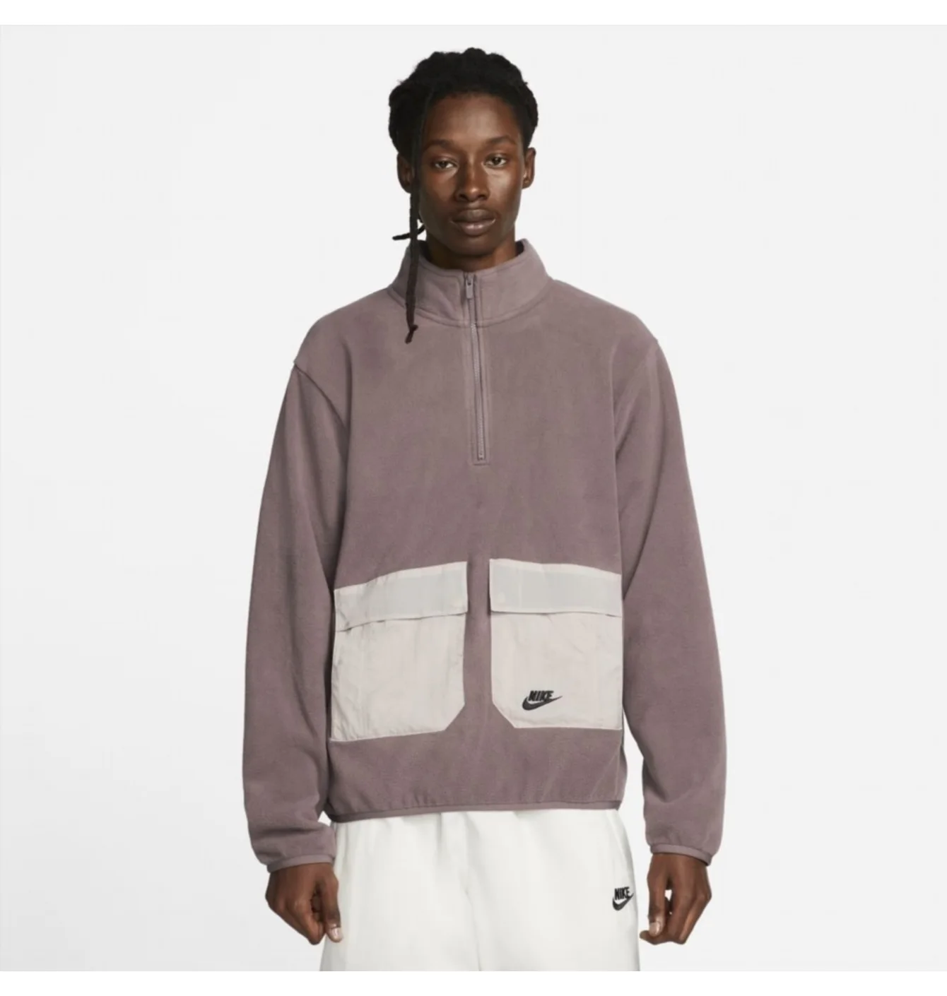 Кофта чоловіча Nike Sportswear Spu Polar Fleece 1/2-Zip Top Bordo FD1181-291