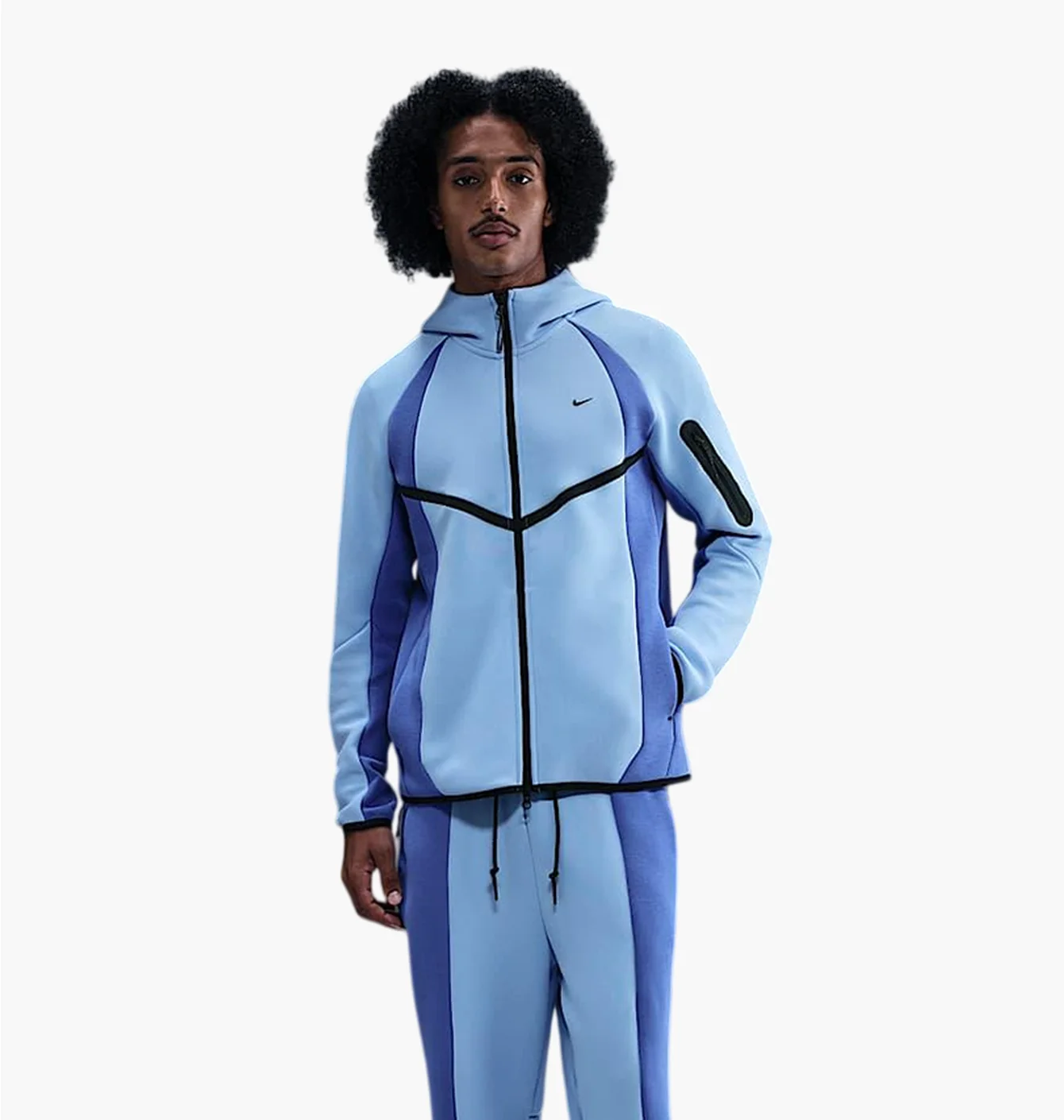 Толстовка чоловіча Nike Tech Fleece Pro Windrunner Blue IF1325-468
