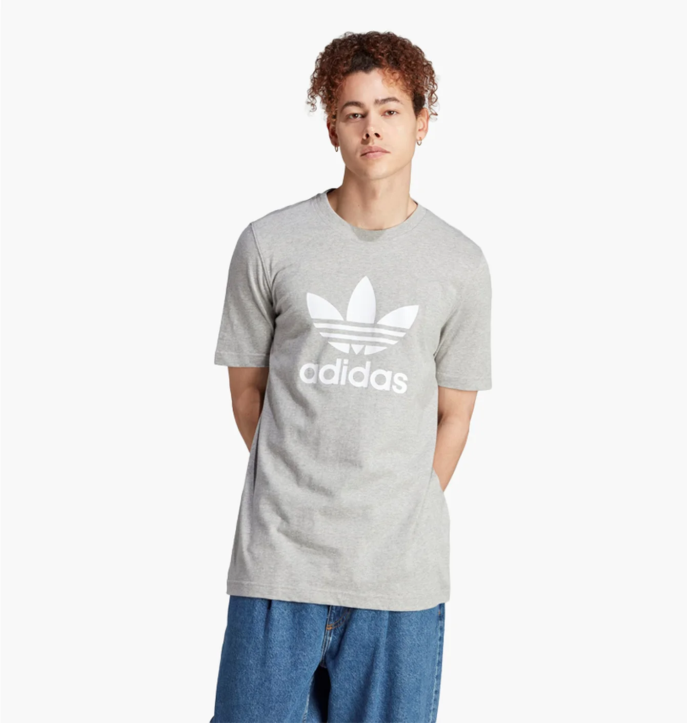 Футболка чоловіча Adidas Adicolor Classics Trefoil Tee Grey IM4504