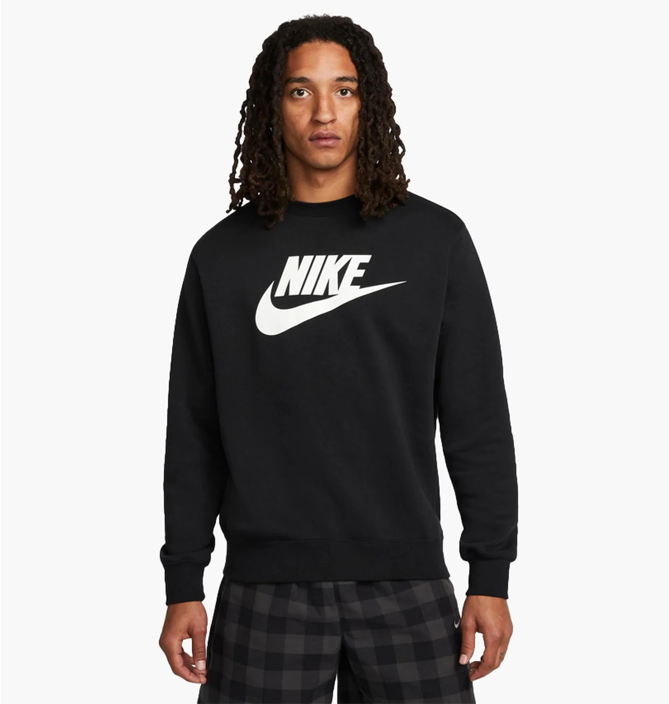 Світшот чоловічий Nike Sportswear Club Fleece Futura Logo Crewneck Sweatshirt Black Dq4912-010