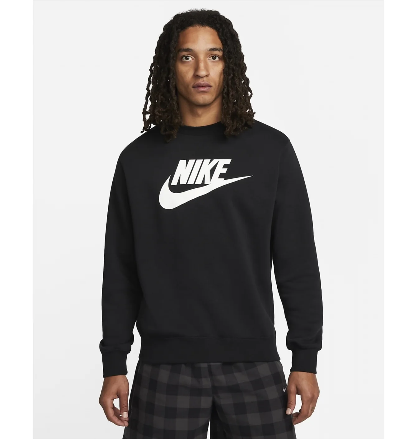 Світшот чоловічий Nike Sportswear Club Fleece Futura Logo Crewneck Sweatshirt Black Dq4912-010
