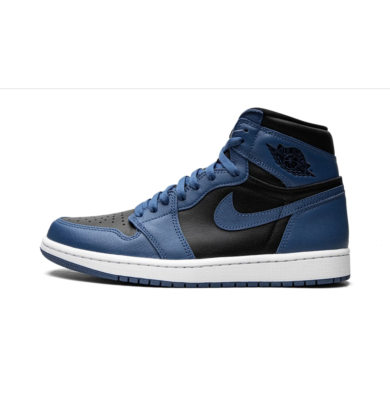Кросівки чоловічі Air Jordan 1 High Og Black/Blue 555088-404