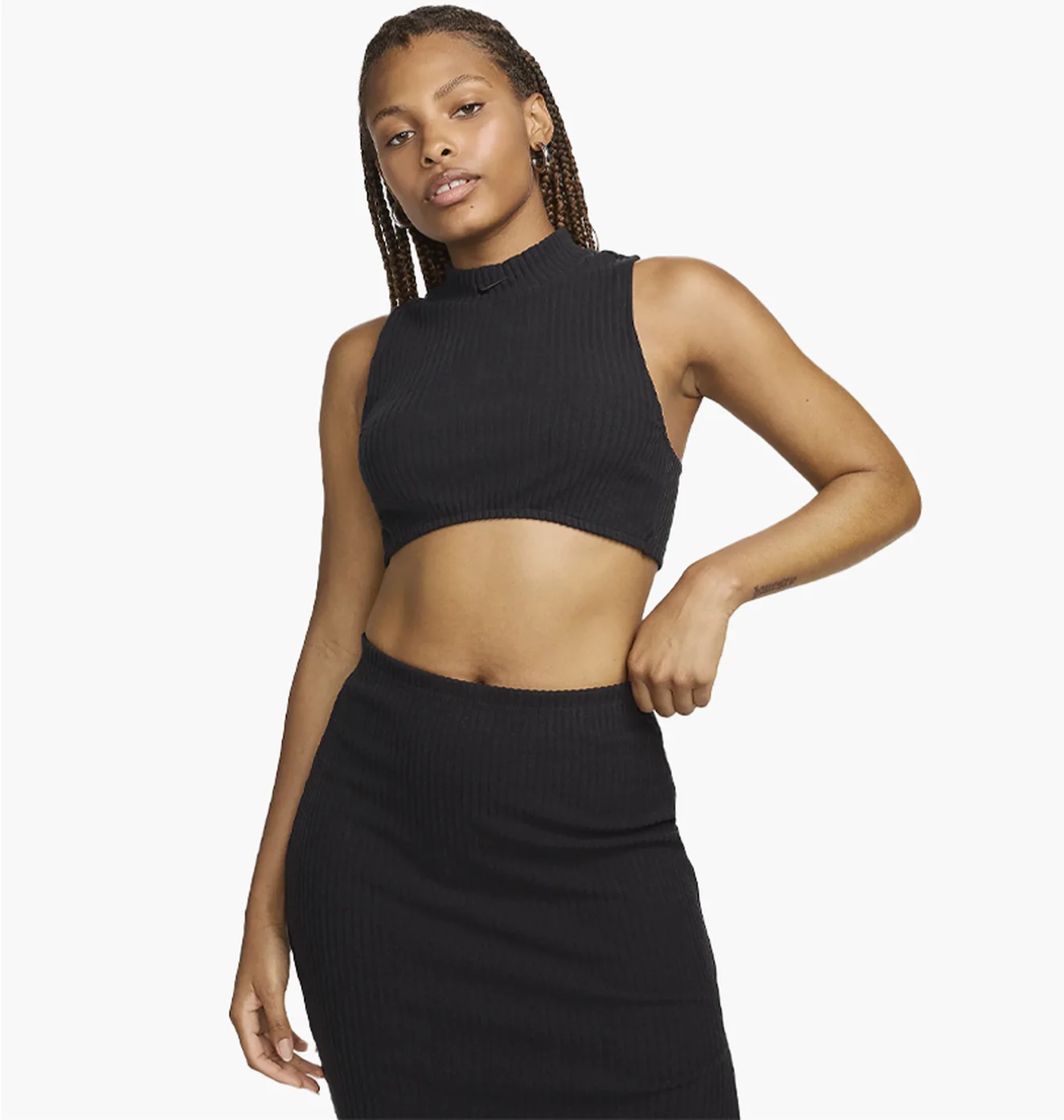Топ жіночий Nike Chll Knt Rib Crp Tnk Black FN3677-010