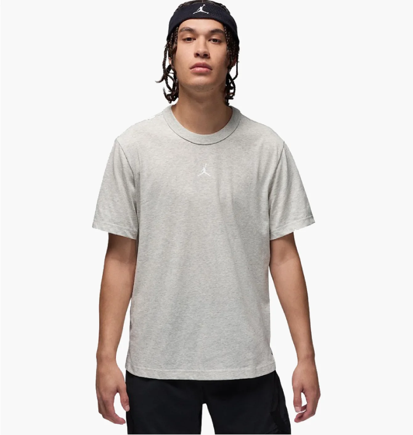 Футболка чоловіча Air Jordan Dri-Fit Sprt Ss Top Grey FN5829-050