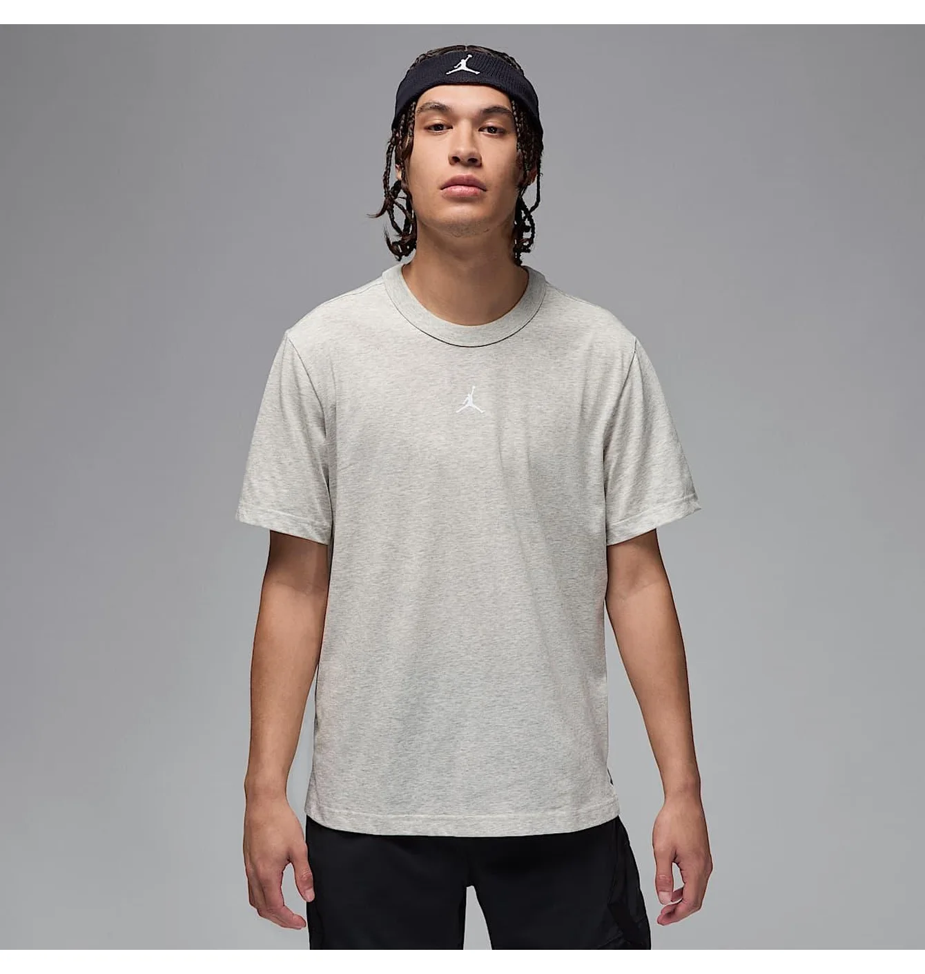 Футболка чоловіча Air Jordan Dri-Fit Sprt Ss Top Grey FN5829-050