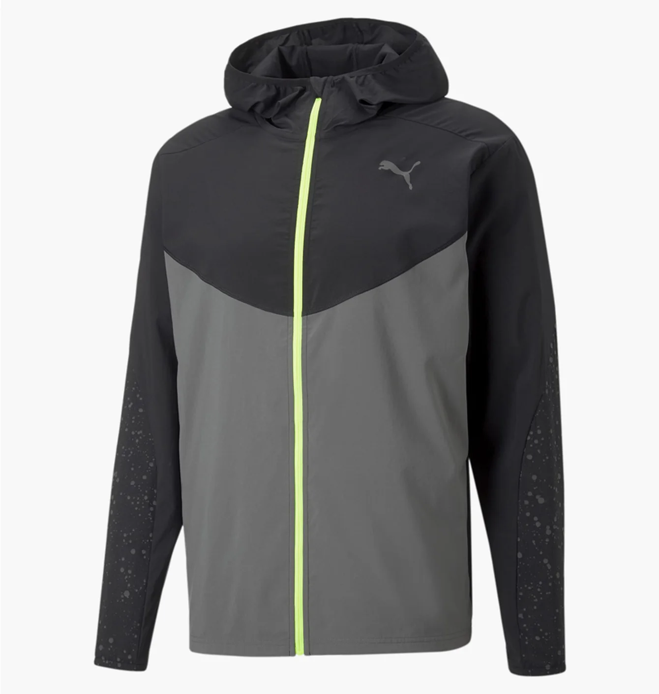 Куртка чоловіча Puma Reflective Printed Woven Running Jacket Grey/Black 522409-15