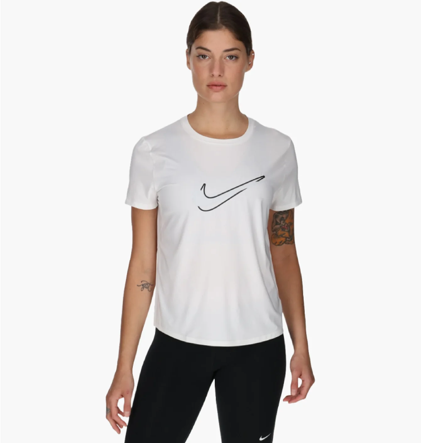 Футболка жіноча Nike One Swoosh Dri-Fit Short-Sleeve Running Top White HJ2204-100