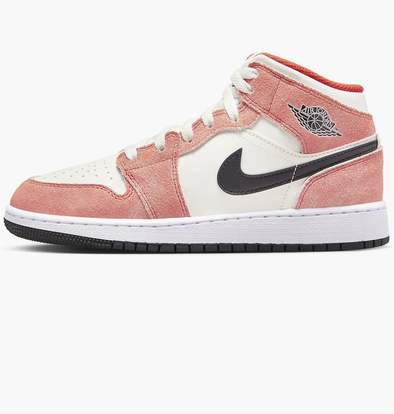 Кросівки дитячі Air Jordan 1 Mid Orange Suede Peach/White DV1336-800