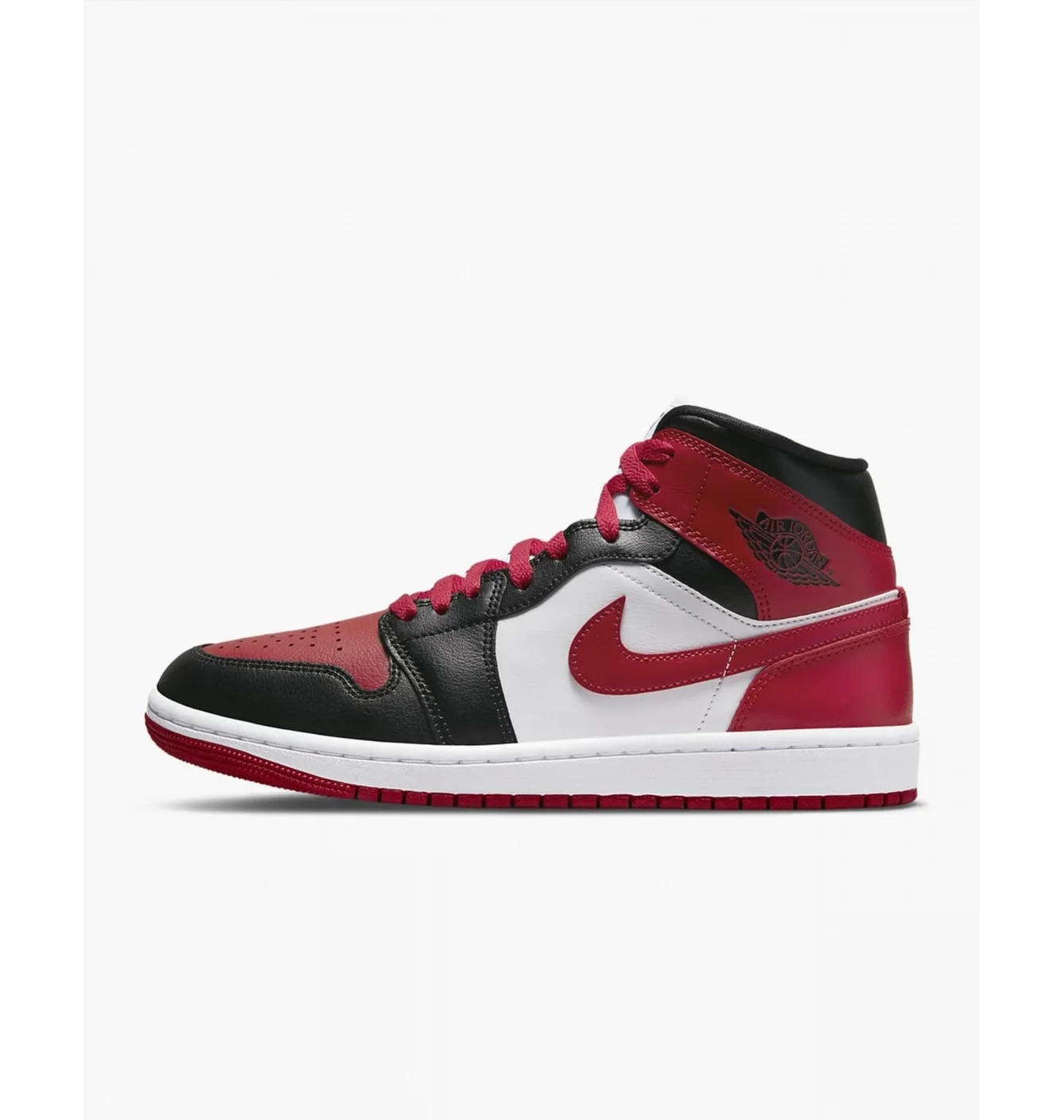 Кросівки жіночі Nike Air Jordan 1 Mid Red/White Bq6472-079