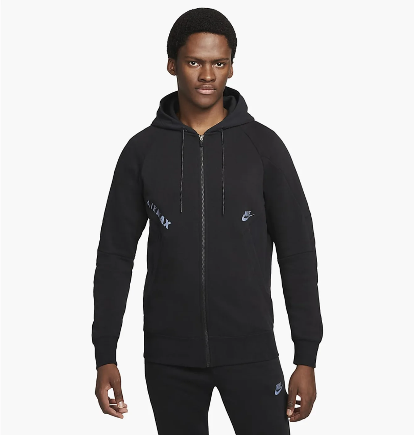 Толстовка чоловіча Nike M Nsw Air Max Flc Fz Hoodie Bb Black Dj5080-010