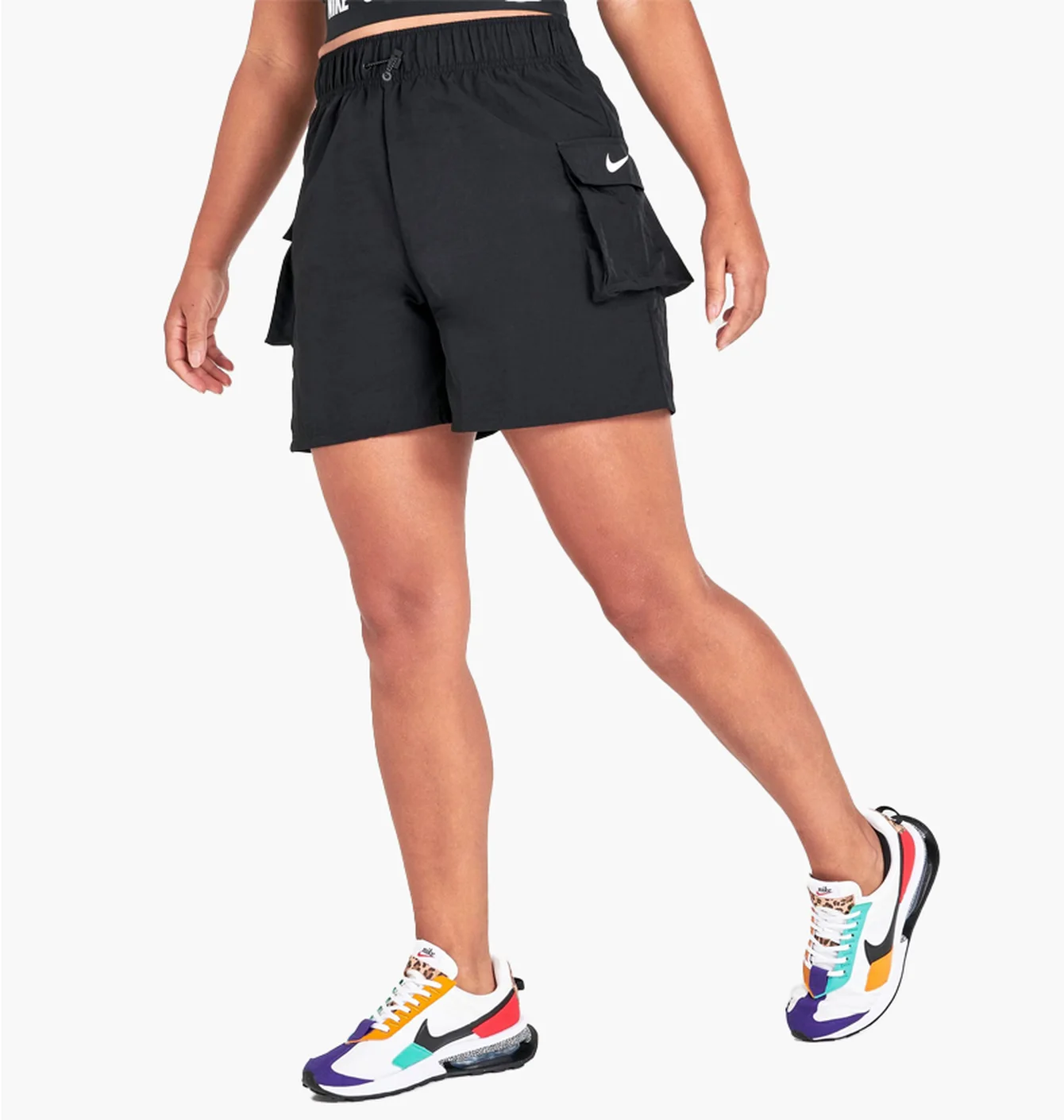 Шорти жіночі Nike Sportswear Essential Woven High-Rise Shorts Black Dm6247-010