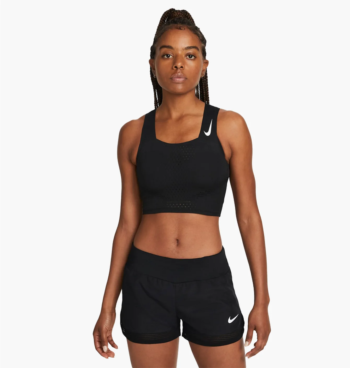 Топ жіночий Nike Dri-Fit Adv Aeroswift WomenS Running Crop Top Black DM8728-010