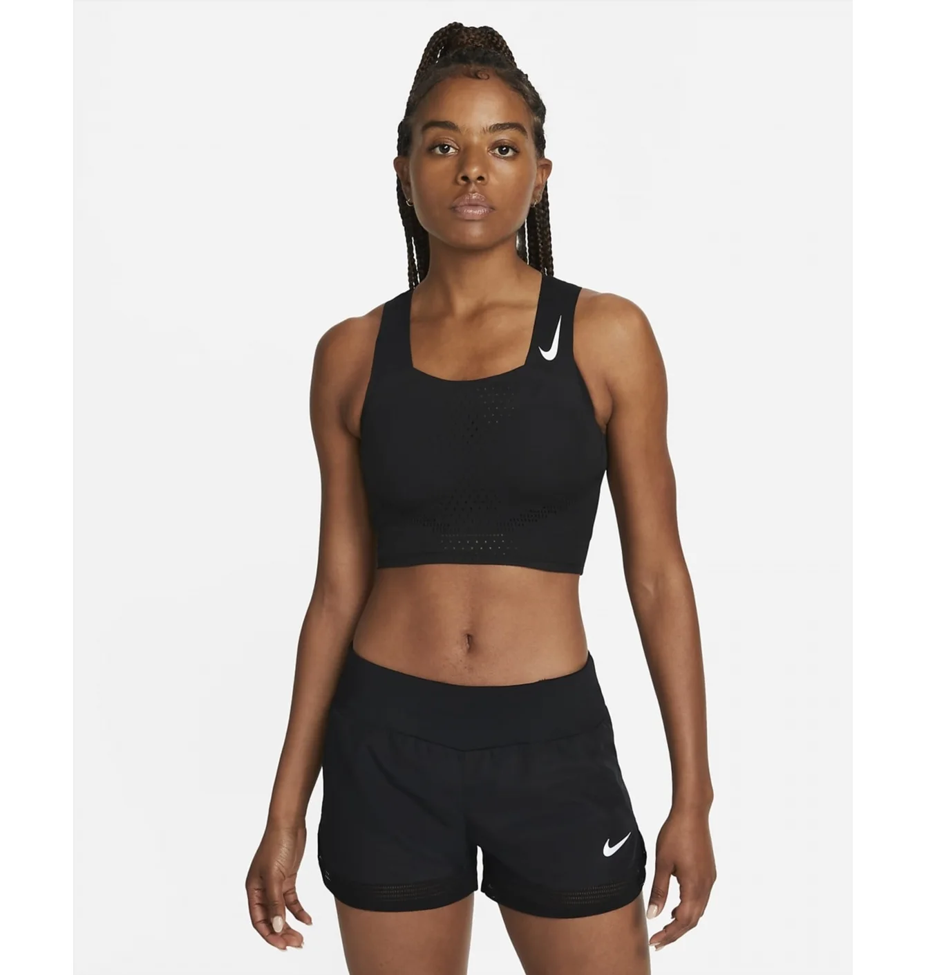 Топ жіночий Nike Dri-Fit Adv Aeroswift WomenS Running Crop Top Black DM8728-010