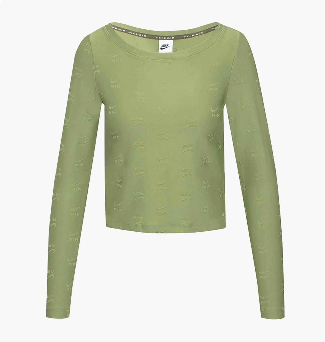 Лонгслів жіночий Nike T-Shirt W Nsw Air Aop Ls Top Olive DQ6919-334