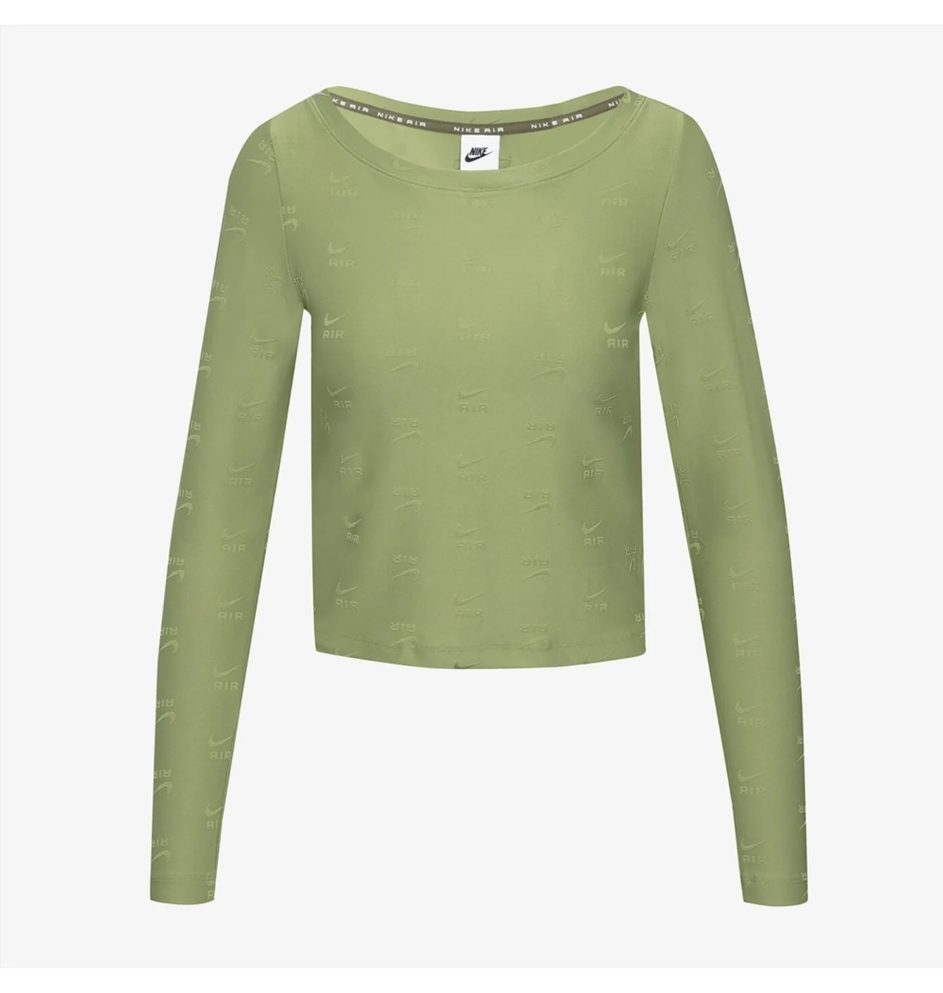 Лонгслів жіночий Nike T-Shirt W Nsw Air Aop Ls Top Olive DQ6919-334