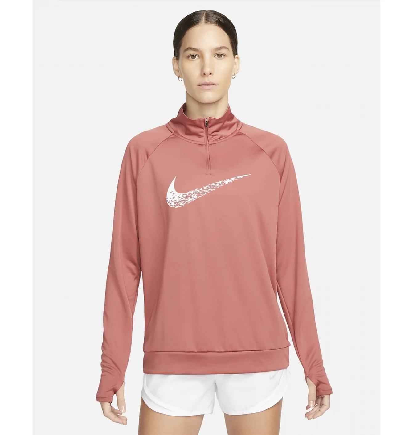Олімпійка жіноча Nike Dri-Fit Swoosh Run Beige DM7769-691