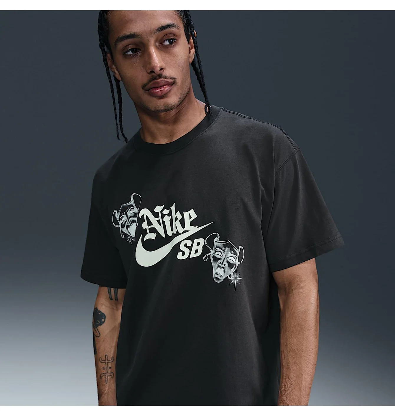 Футболка чоловіча Nike Sb Masks Black HJ0814-060