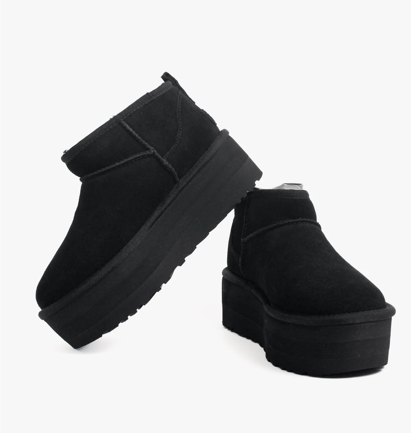 Уггі жіночі UGG Classic Ultra Mini Platform Black 1135092-BLK