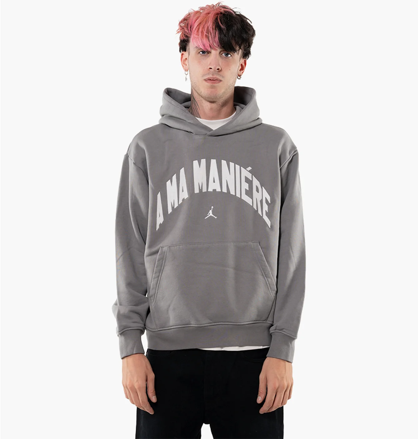 Худі чоловіче Air Jordan X A Ma Maniere Hoodie Flat Pewter Grey HF0540-029