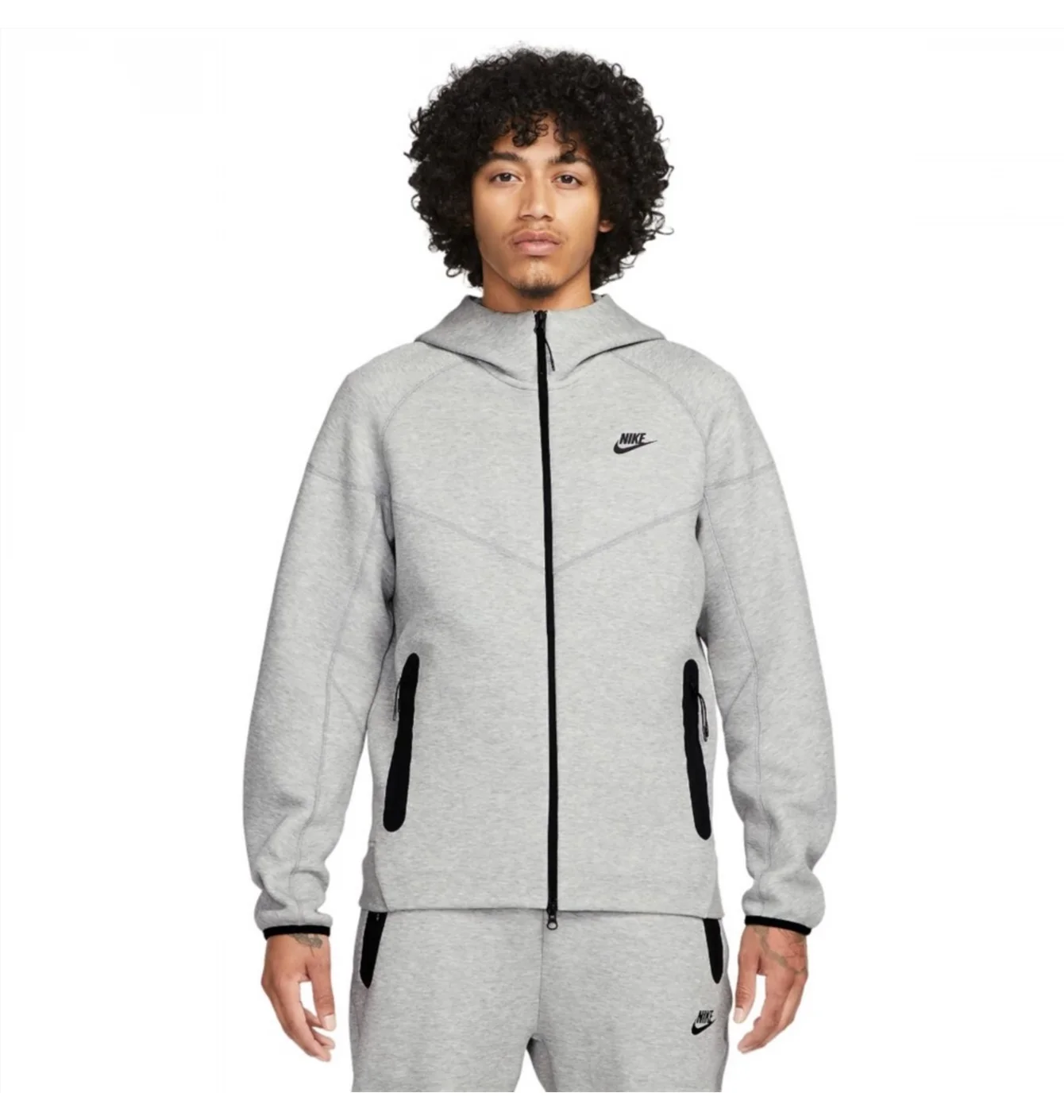 Толстовка чоловіча Nike Tech Fleece Full-Zip Hoodie Grey FB7921-063