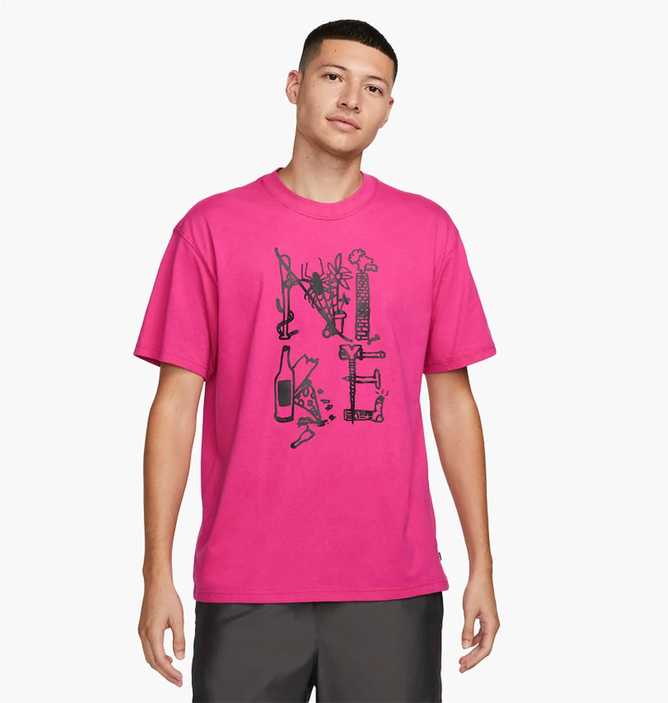 Футболка чоловіча Nike T-Shirt Sb Pink DV9138-621