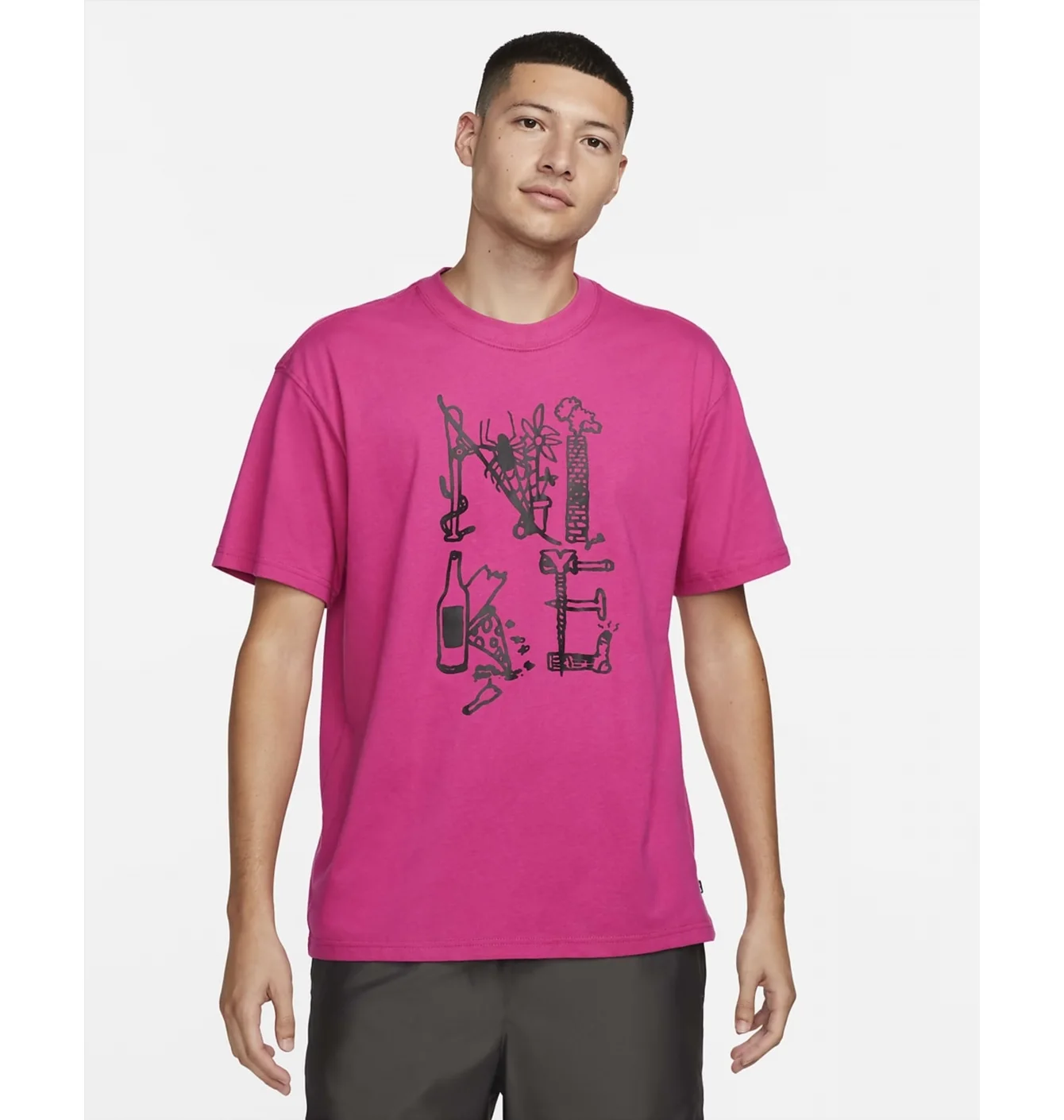 Футболка чоловіча Nike T-Shirt Sb Pink DV9138-621
