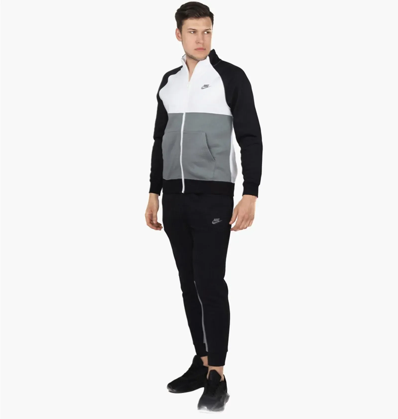 Спортивний костюм чоловічий Nike Takımı Tracksuit Grey/White Dn4366-010 (DN4366-010)