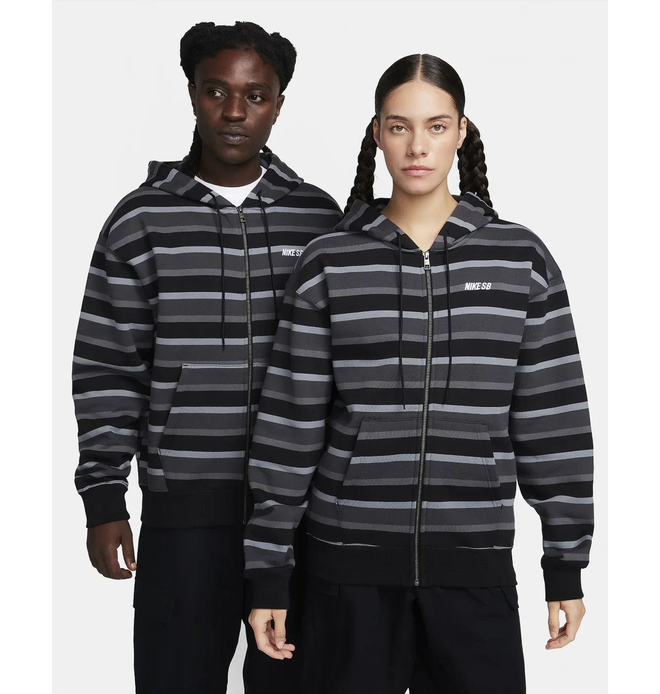 Толстовка унісекс Nike Sb Full-Zip Fleece Skate Hoodie Grey FN2512-065