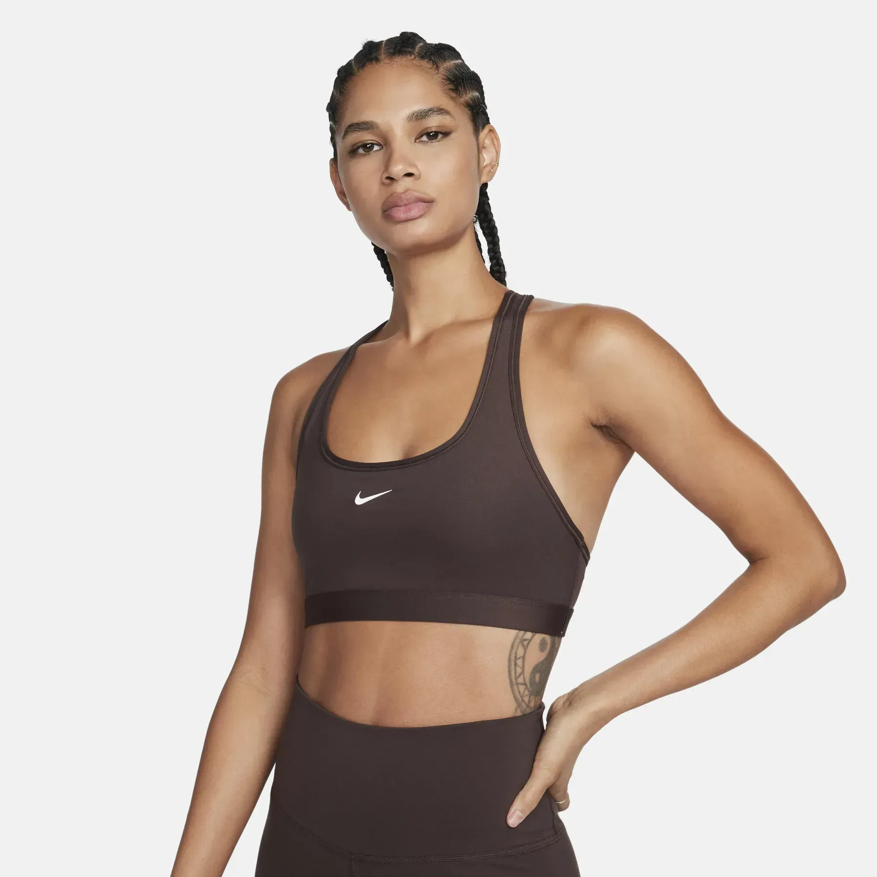 Спортивний топ жіночий Nike Swoosh Light Support (DX6817-237)