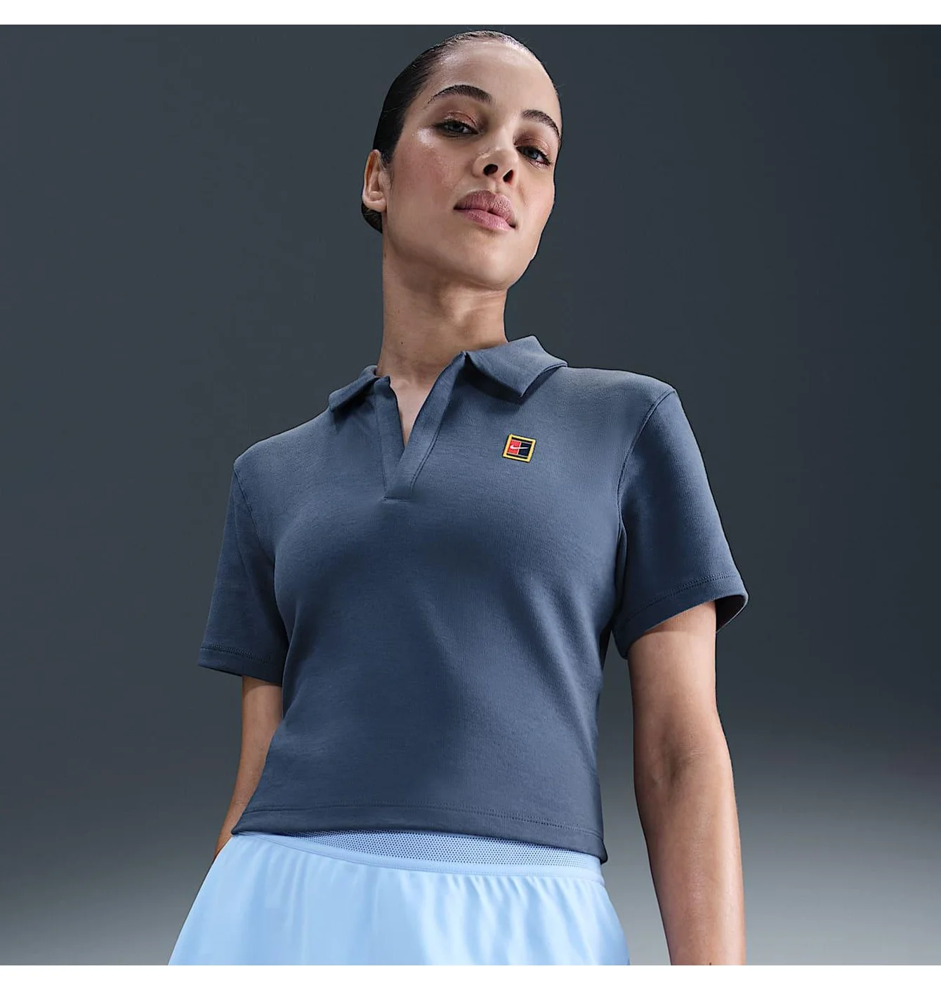 Поло жіноче Nike Court Heritage Blue HJ8992-491