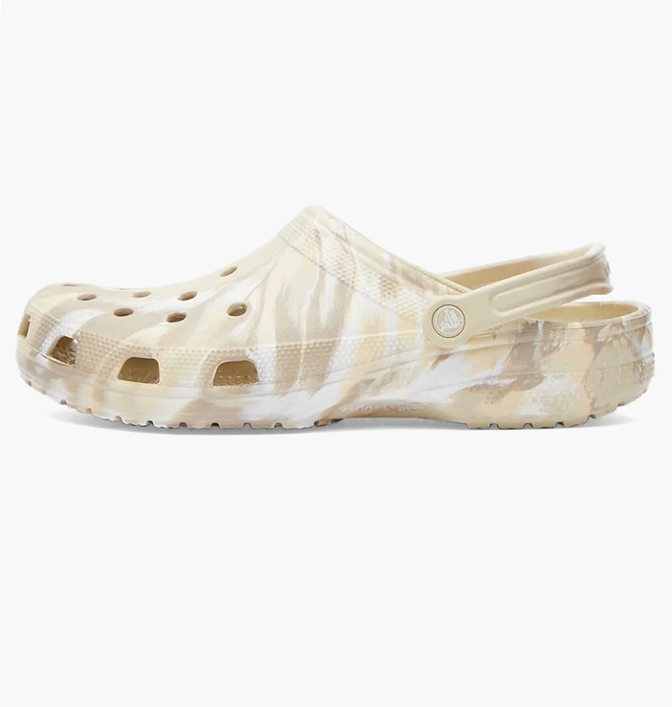 Тапочки чоловічі Crocs Classic Marbled Clog Beige 206867-2Y3