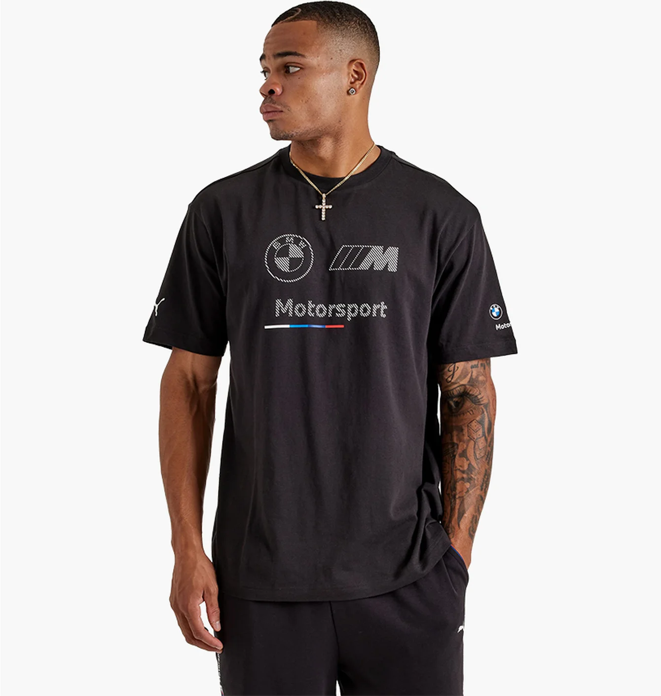 Футболка чоловіча Puma Bmw Motorsport Logo Tee Black 629224-01