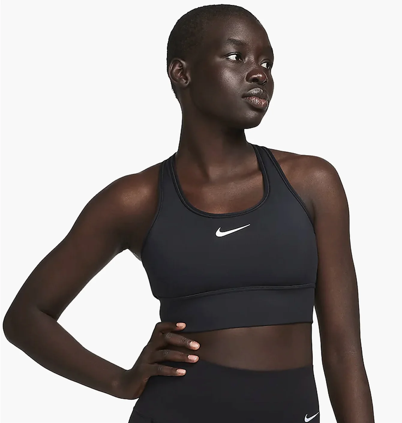 Топ жіночий Nike Swoosh Medium Support Black FN2728-010
