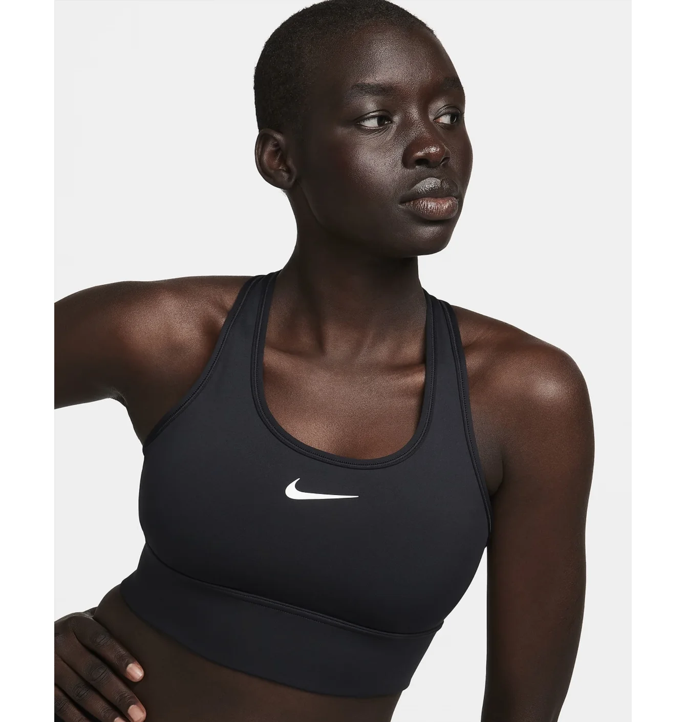 Топ жіночий Nike Swoosh Medium Support Black FN2728-010
