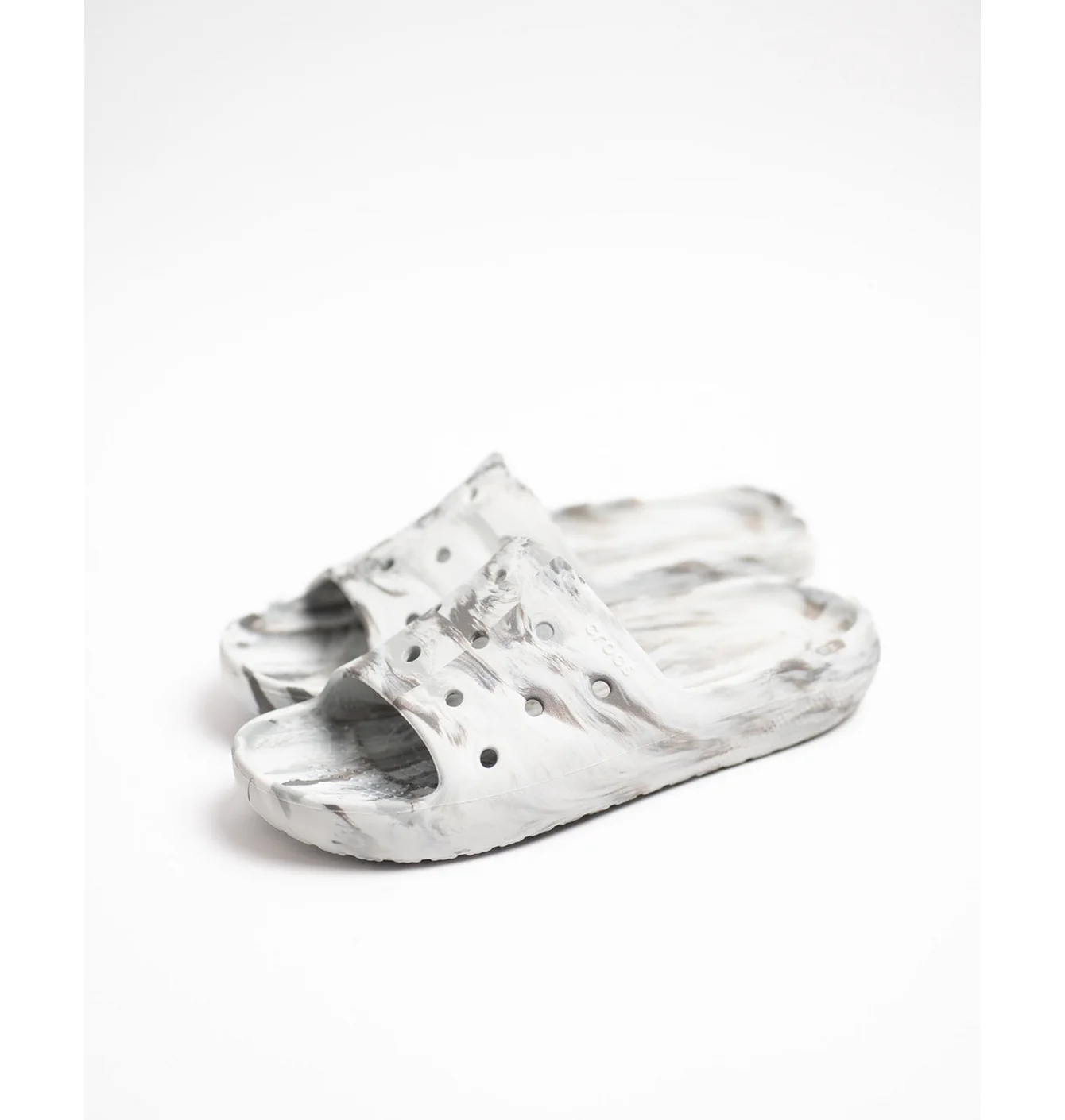 Тапочки чоловічі Crocs Classic Marbled Ii Slide White 211211-1NL