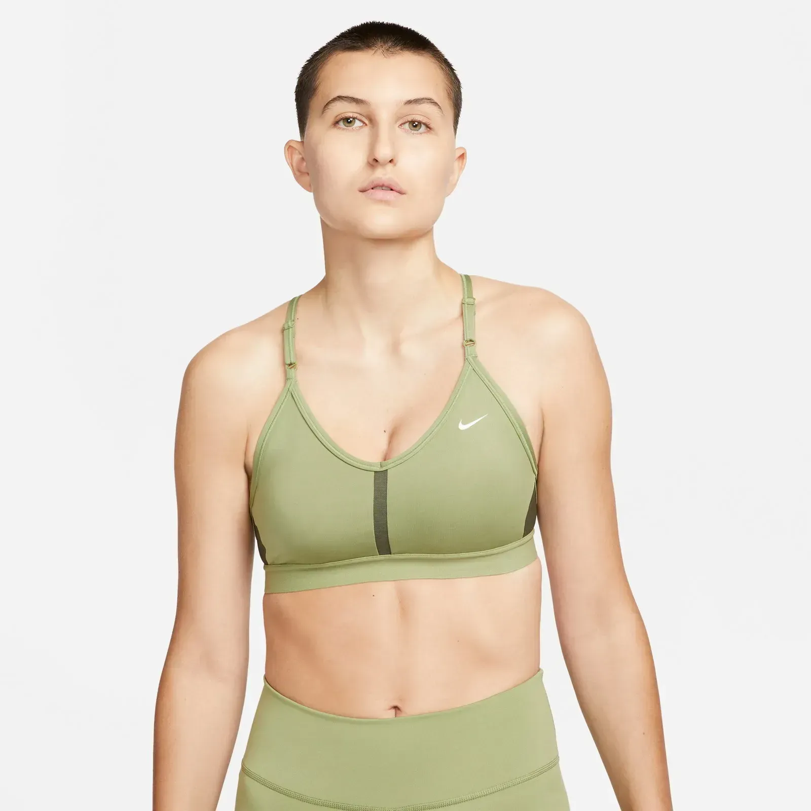 Спортивний топ жіночий Nike Dri-Fit Indy V-Neck Bra (CZ4456-334)