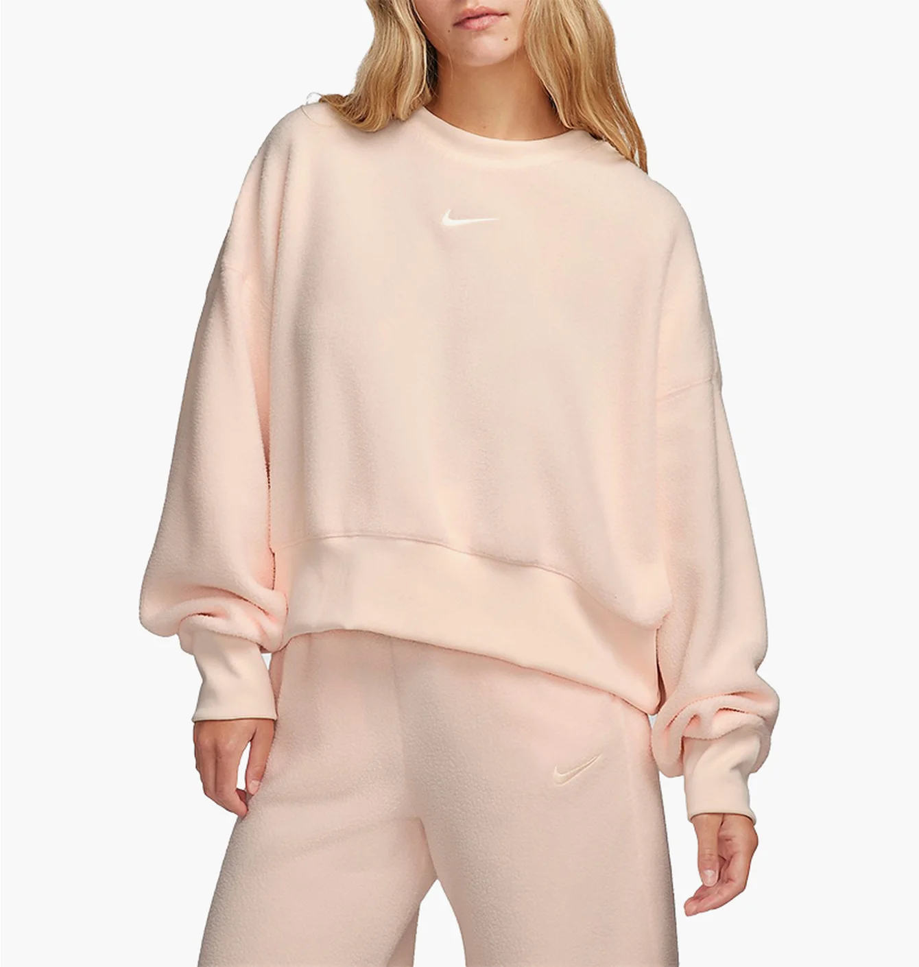 Світшот жіночий Nike W Nsw Plsh Mod Crop Crew Peach DQ6844-838