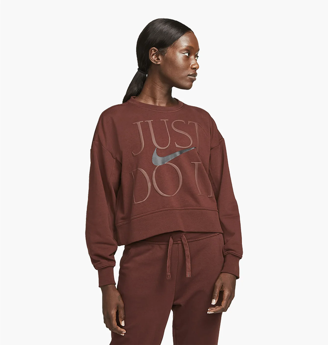 Світшот жіночий Nike Dri-Fit Get Fit Brown DD6130-273