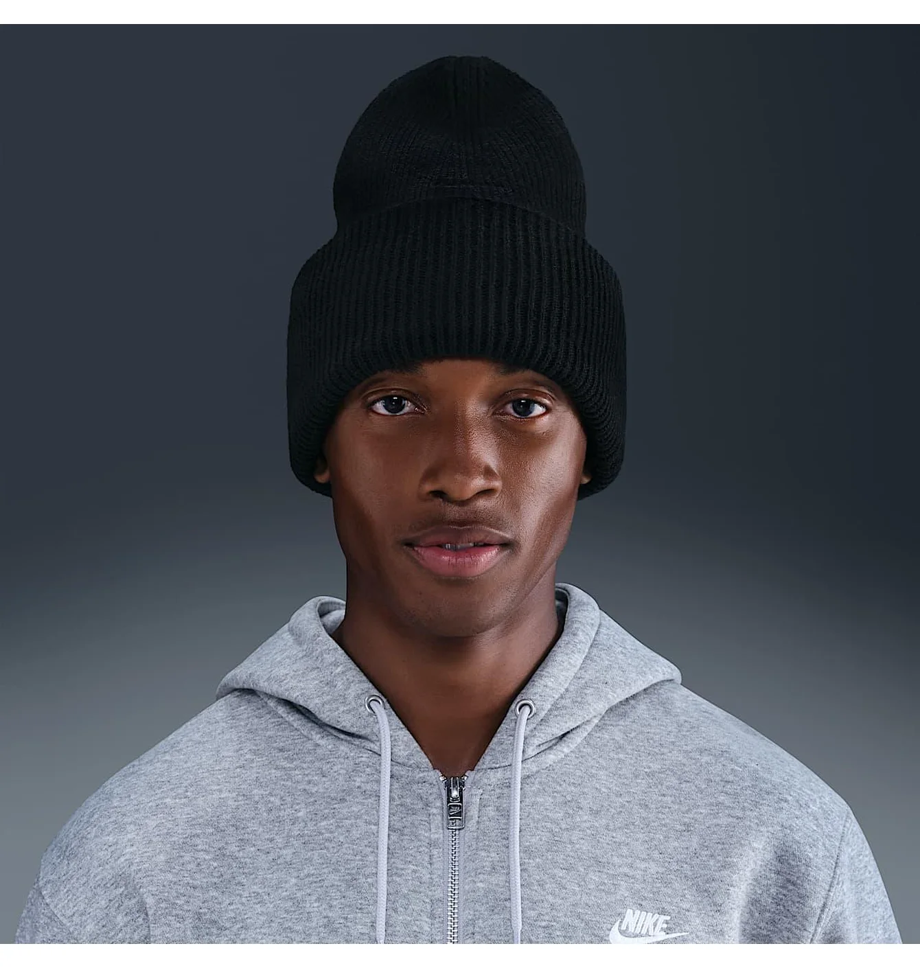 Шапка унісекс Nike U Nk Peak Beanie Prem H25 L Black HQ0368-010