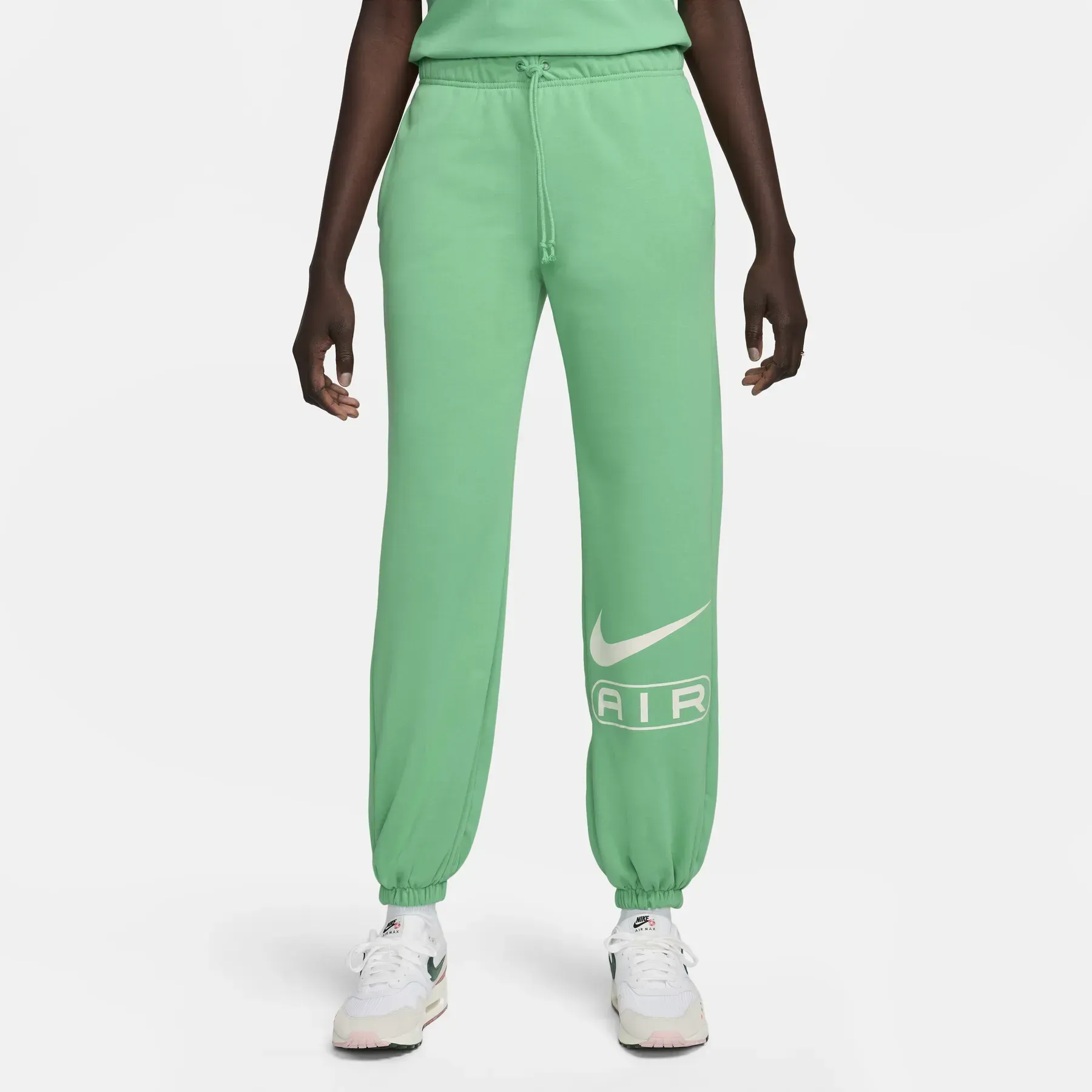 Брюки жіночі Nike Air Mid-Rise Fleece Joggers (FN1902-363)