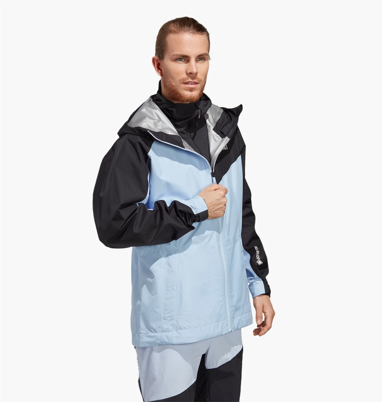 Куртка чоловіча Adidas Terrex Xperior Gore-Tex Paclite Rain Jacket Light Blue Hu1115